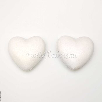 Сердце из пенопласта 6 см, 2 шт.