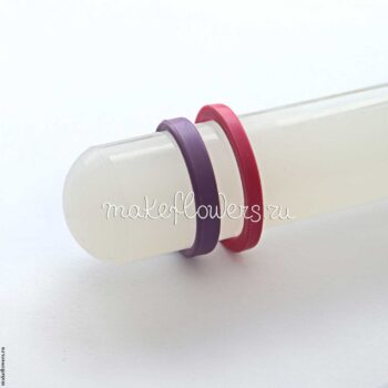 Скалка-ролик с кольцами для глины