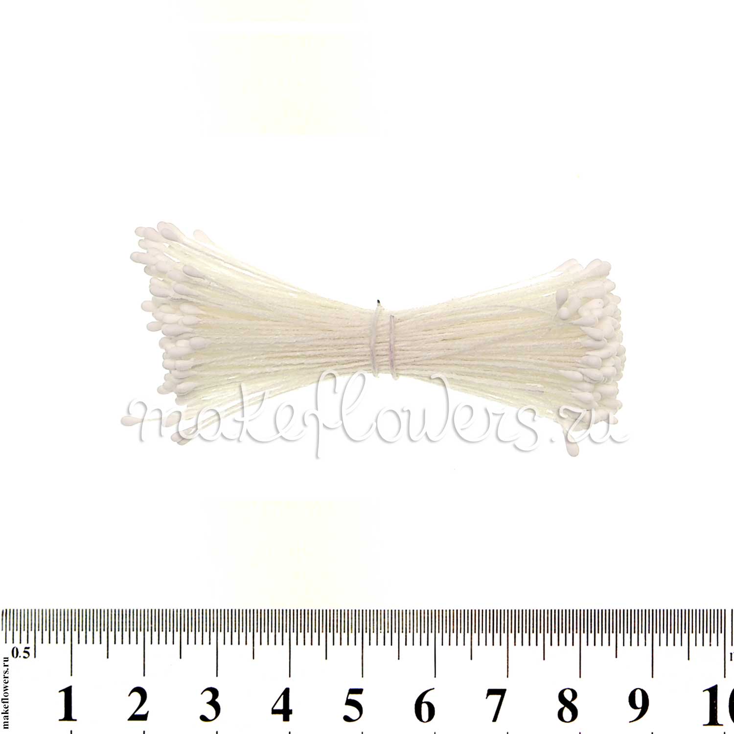 Тычинки реалистичные капли малые белые, 288 гол. — изображение 2